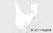 Silver Style Simple Map of Wenchi