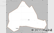 Gray Simple Map of Abura, cropped outside