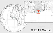Blank Location Map of Anyan-Breman, highlighted country