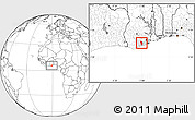 Blank Location Map of Anyan-Breman, highlighted parent region