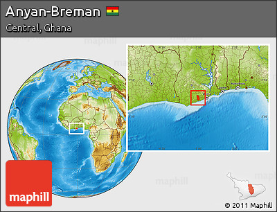 Physical Location Map of Anyan-Breman