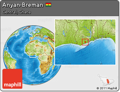 Physical Location Map of Anyan-Breman