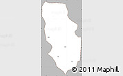 Gray Simple Map of Anyan-Breman, cropped outside