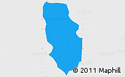 Political Simple Map of Anyan-Breman, single color outside