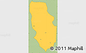 Savanna Style Simple Map of Anyan-Breman, cropped outside