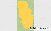 Savanna Style Simple Map of Anyan-Breman, single color outside