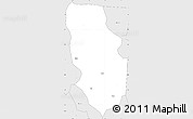 Silver Style Simple Map of Anyan-Breman