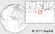 Blank Location Map of Mfantsiman