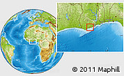 Physical Location Map of Mfantsiman