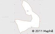 Classic Style Simple Map of Mfantsiman, cropped outside
