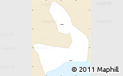 Classic Style Simple Map of Mfantsiman, single color outside