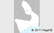 Gray Simple Map of Mfantsiman