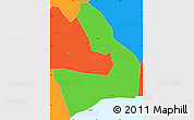 Political Simple Map of Mfantsiman