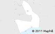 Silver Style Simple Map of Mfantsiman