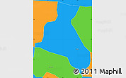 Political Simple Map of Nyaakrom-Nkum