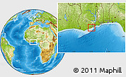 Physical Location Map of Winneba