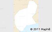 Classic Style Simple Map of Winneba, single color outside