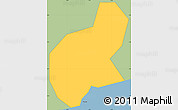 Savanna Style Simple Map of Winneba