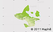Physical Map of Abefiti, cropped outside