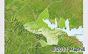 Physical Map of Abefiti, satellite outside
