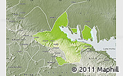 Physical Map of Abefiti, semi-desaturated