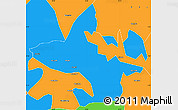 Political Simple Map of Abefiti
