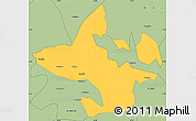 Savanna Style Simple Map of Abefiti