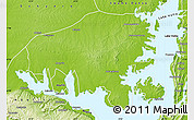 Physical Map of Afram