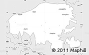 Silver Style Simple Map of Afram