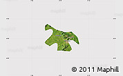 Satellite Map of Nkawkaw, cropped outside