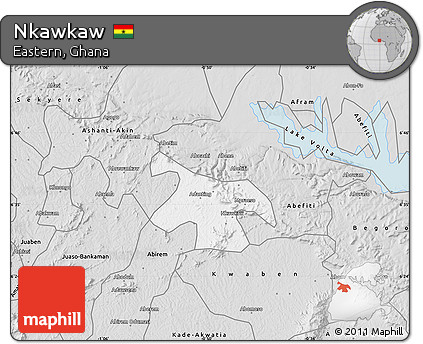 Silver Style Map of Nkawkaw