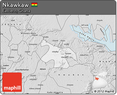 Silver Style Map of Nkawkaw