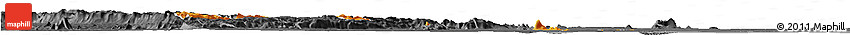 Political Horizon Map of Yilo-Krobo-Osudoku, darken, desaturated