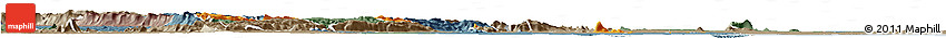 Political Horizon Map of Yilo-Krobo-Osudoku, semi-desaturated