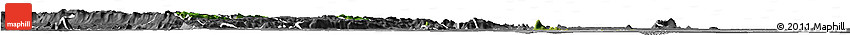 Satellite Horizon Map of Yilo-Krobo-Osudoku, desaturated