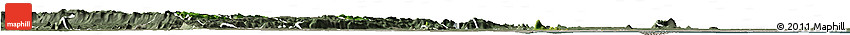 Satellite Horizon Map of Yilo-Krobo-Osudoku, semi-desaturated