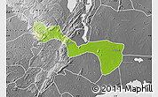Physical Map of Yilo-Krobo-Osudoku, desaturated