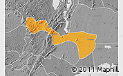 Political Map of Yilo-Krobo-Osudoku, desaturated