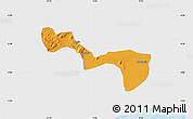 Political Map of Yilo-Krobo-Osudoku, single color outside