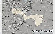 Shaded Relief Map of Yilo-Krobo-Osudoku, darken, semi-desaturated