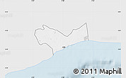 Silver Style Map of Dangbe, single color outside