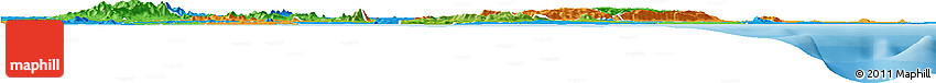 Physical Horizon Map of Ga, political outside