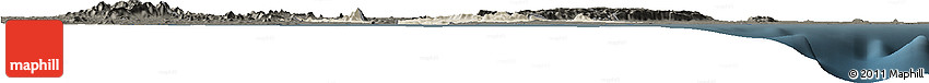 Shaded Relief Horizon Map of Ga, darken