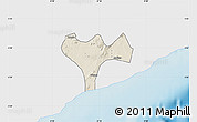 Shaded Relief Map of Ga, single color outside