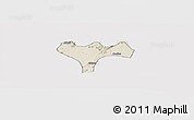 Shaded Relief Panoramic Map of Ga, cropped outside