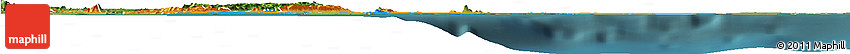 Political Horizon Map of Greater Accra, satellite outside