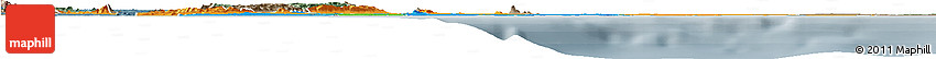 Political Horizon Map of Greater Accra, semi-desaturated