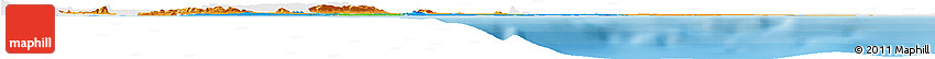Political Horizon Map of Greater Accra, single color outside
