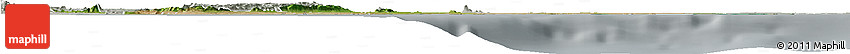 Satellite Horizon Map of Greater Accra, lighten, semi-desaturated