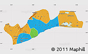 Political Map of Greater Accra, cropped outside